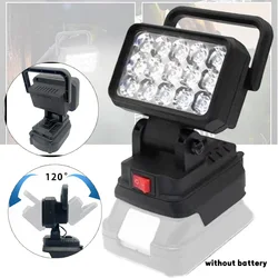 Para Makita 18V Li-ion batería herramienta accesorios 15 cuentas LED luz de trabajo lámpara linterna antorcha foco herramienta de emergencia luz
