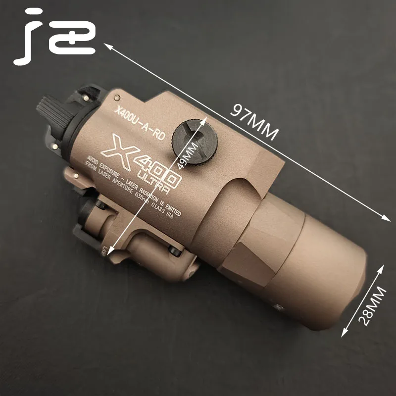 Ejército táctico X400 Ultra x400U X400 arma de luz led con pistola láser roja linterna con riel Picatinny X300 X300 Ultra - imagen 5