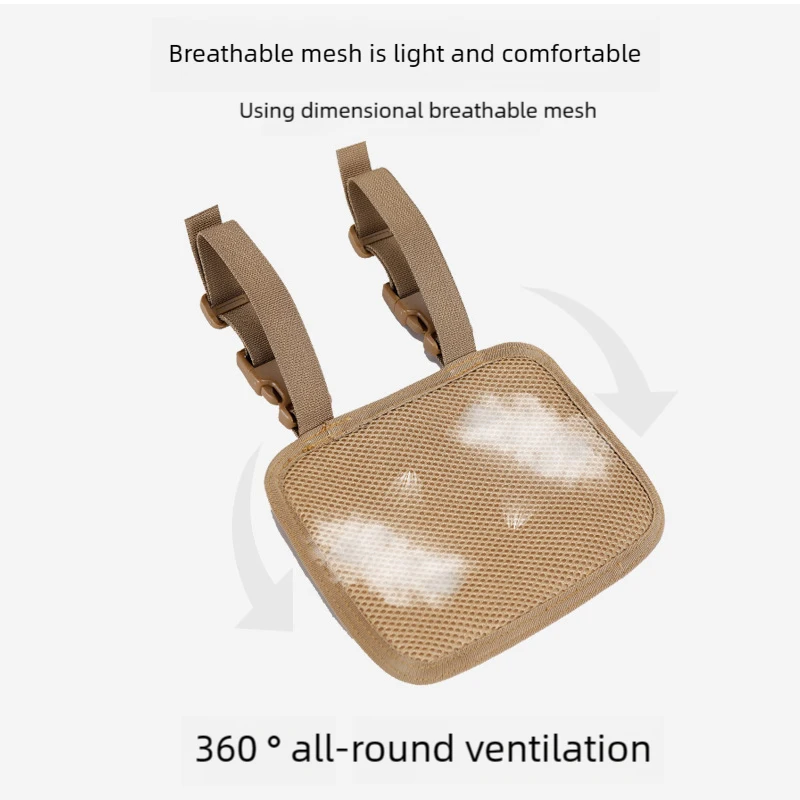 Plataforma táctica de pierna caída MOLLE, Panel de pierna ajustable para funda de pistola con cinturón ajustable y correas para el muslo - imagen 5