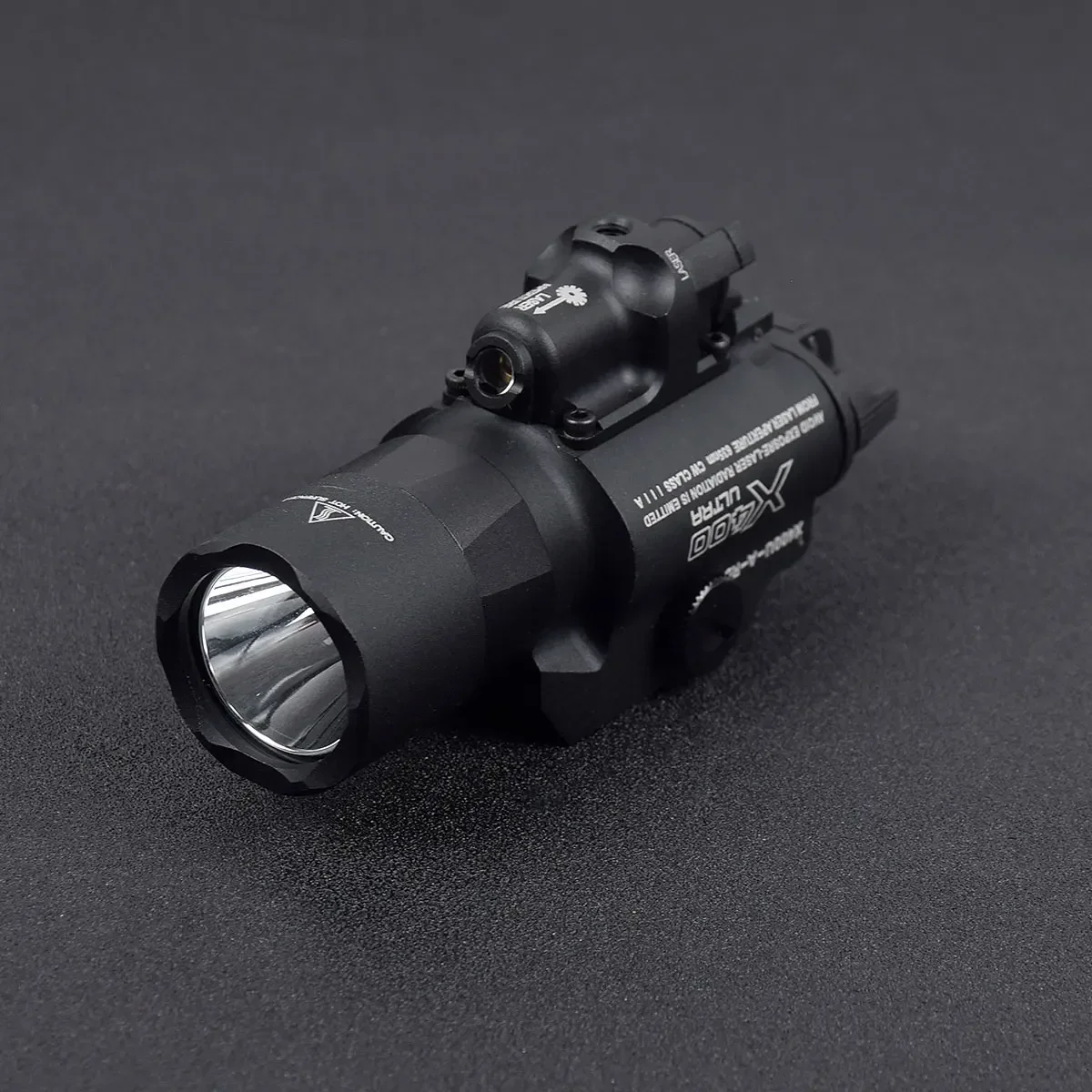 Linterna táctica SF X400Ultra arma caza luz láser roja mira G17 pistola explorador con riel Picatinny X300 ultraligero - imagen 4