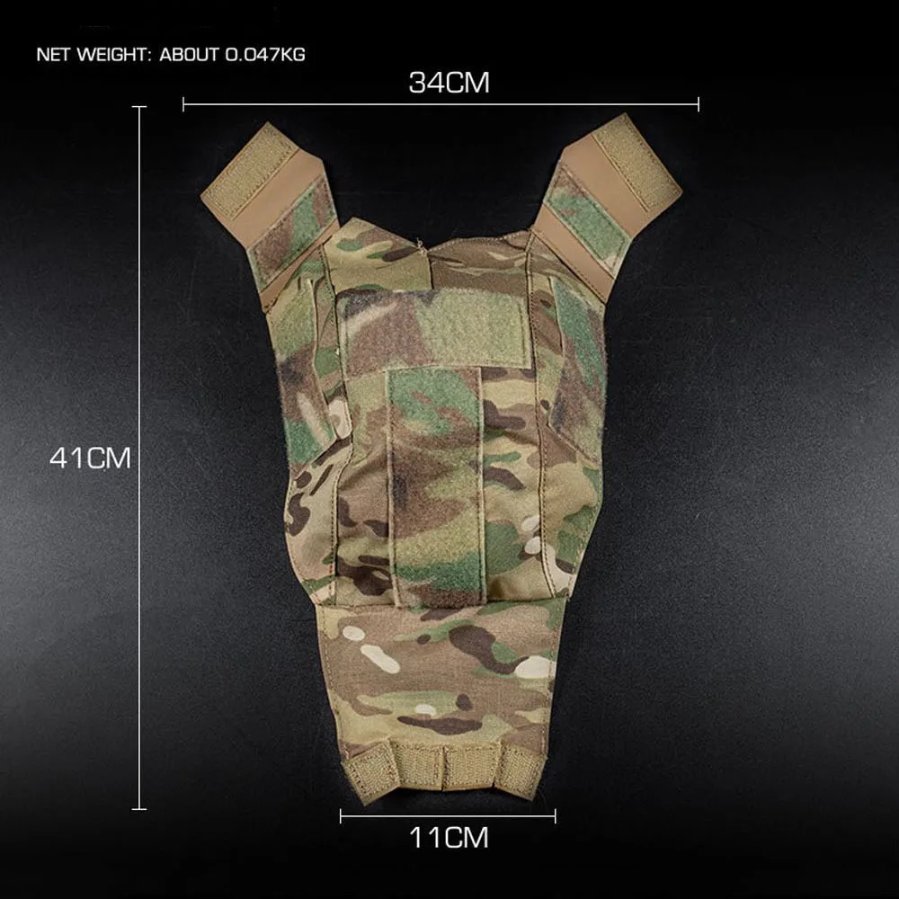 Cubierta táctica para casco MK, parche mágico de fijación para caza, asalto, combate, Airsoft, cubierta para casco CS para juegos de guerra al aire libre, tela para casco DIY - imagen 2