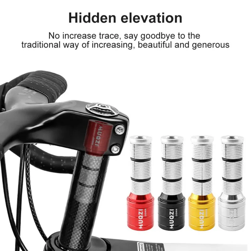 Extensor de altura de vástago de bicicleta, adaptador de elevación de manillar, espaciador de altura de aleación de aluminio 92/123mm 28,6mm, accesorios de ciclo de vástago de bicicleta - imagen 2