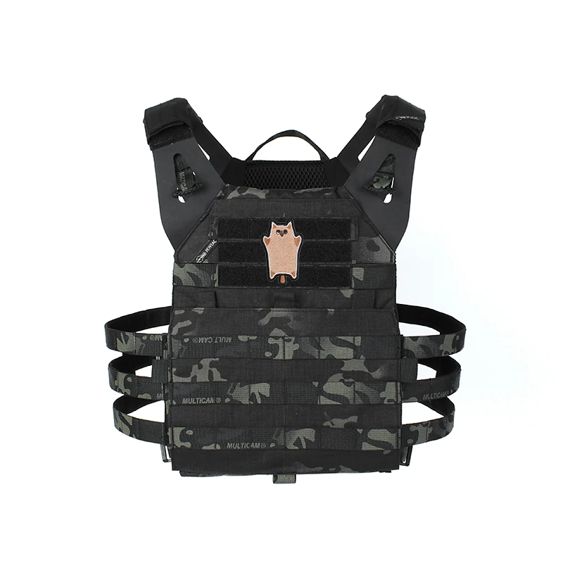 Lindo parche táctico bordado de animales de POLIZEI para ropa y mochilas diseños de gatos siameses y Sanhua en negro, blanco y gris - imagen 5