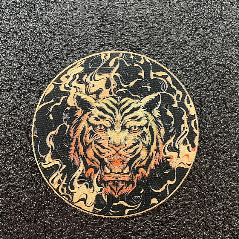 Parches de impresión de la serie de animales de tigre, insignias tácticas para bolsa de ropa, decoración artesanal, dragón del zodiaco, elefante, búho, perro, zorro - imagen 3