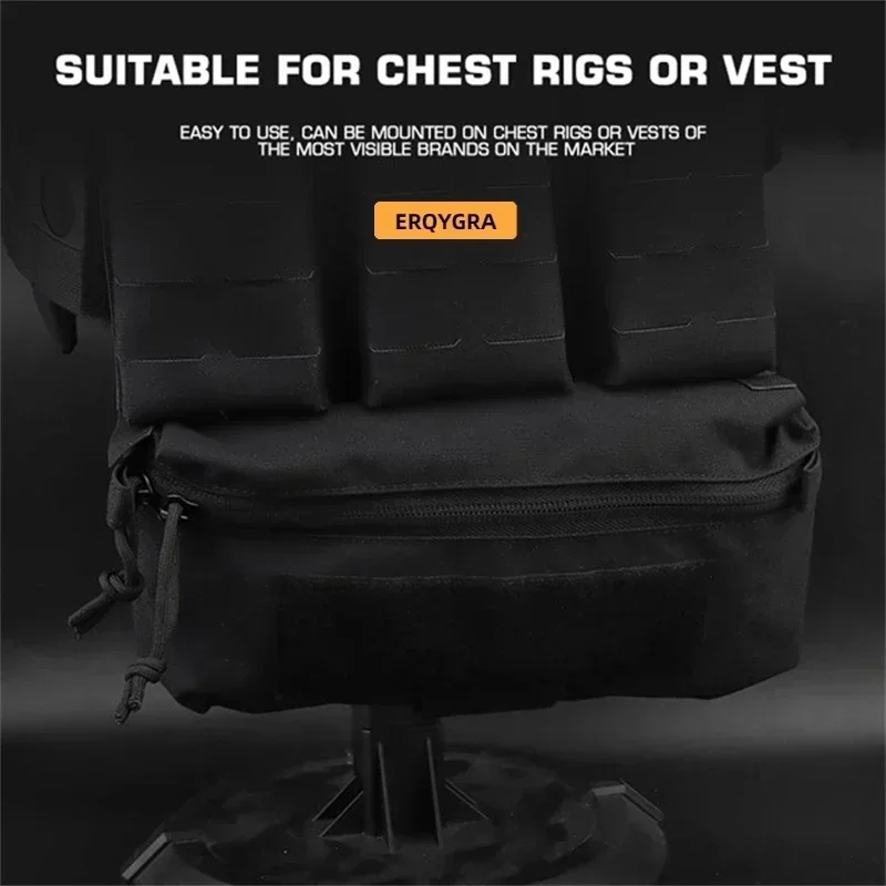 ERQYGRA-bolsa táctica de caza, bolsa de pecho, chaleco, revista, sistema Molle, accesorios de Paintball Airsoft, equipo de tiro CS - imagen 4