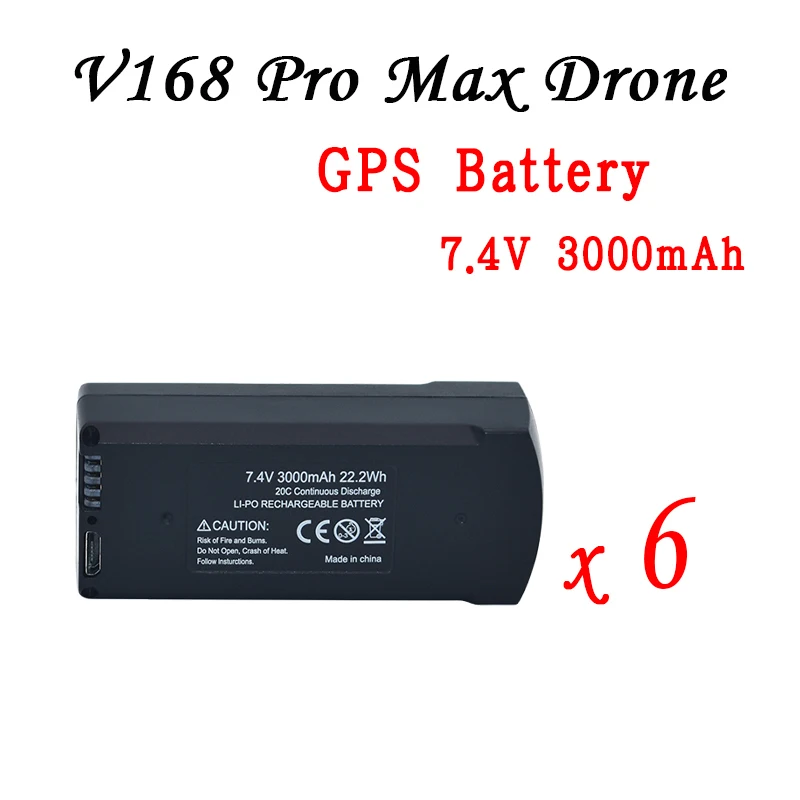 7.4V 3000mAh-6Pcs