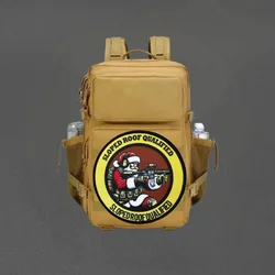 Parche con estampado de Papá Noel, chaleco táctico, sombreros con gancho y bucle, insignia de moral, pegatinas para mochila militar, parches para brazalete para ropa