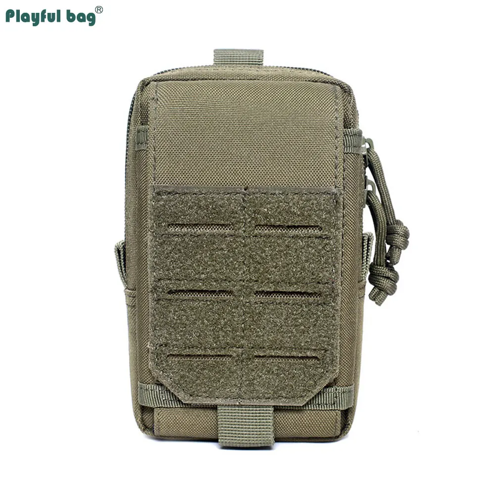 Bolsa EDC de camuflaje para exteriores, bolsa táctica Molle para teléfono móvil, mochila deportiva para senderismo, accesorio de bolsillo AVA235 - imagen 4