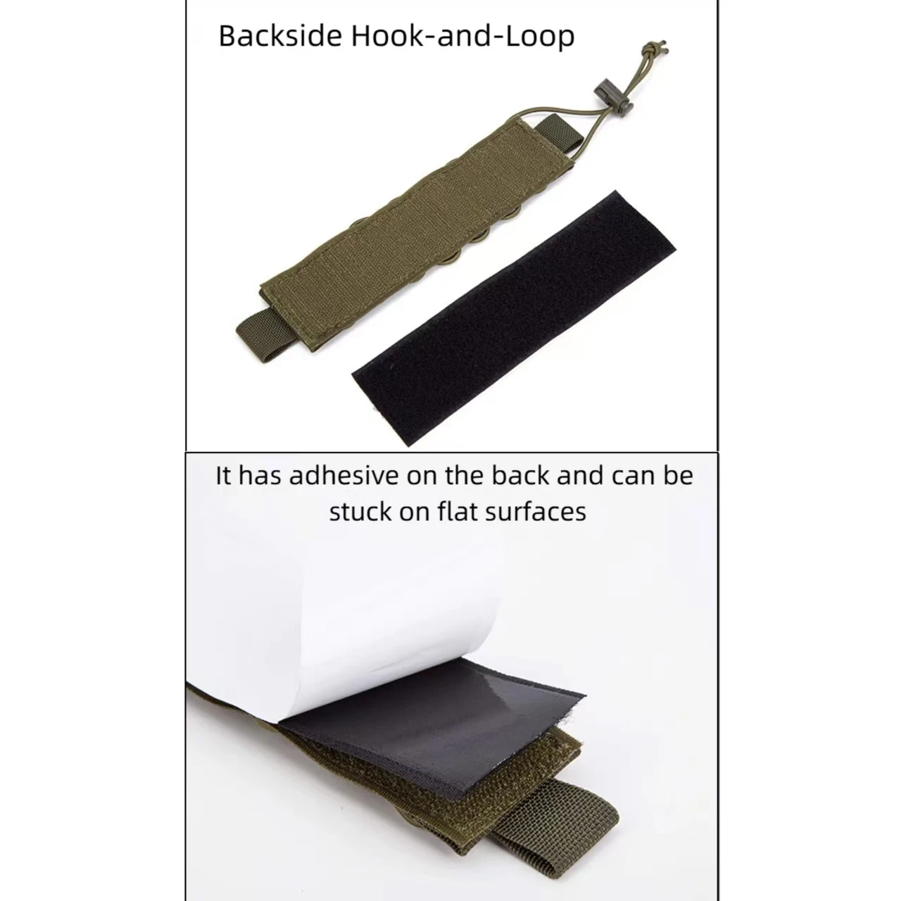 Tablero de expansión dividido multifuncional con gancho y bucle de almacenamiento de 8 orificios: para pegar en bolsas de chaleco y herramientas de organización - imagen 5