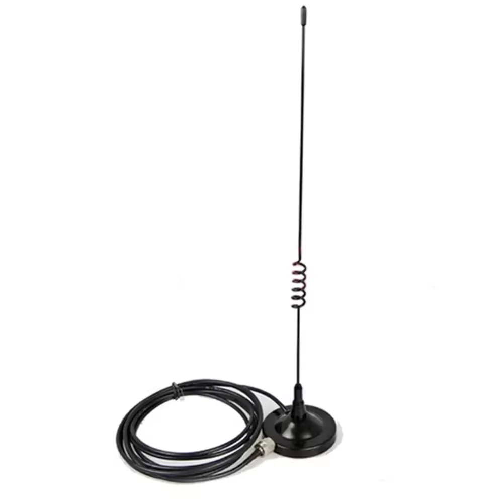 ABBREE UT-102UV SMA-hembra/macho/BNC antena móvil de doble banda 3 metros antena magnética montada en vehículo para Radios bidireccionales UV-5R - imagen 2