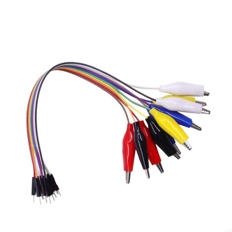Cable de prueba con pinza cocodrilo y conectores banana circuito - imagen 3