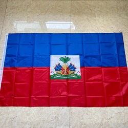 Bandera de Haití colgante poliéster azul y rojo