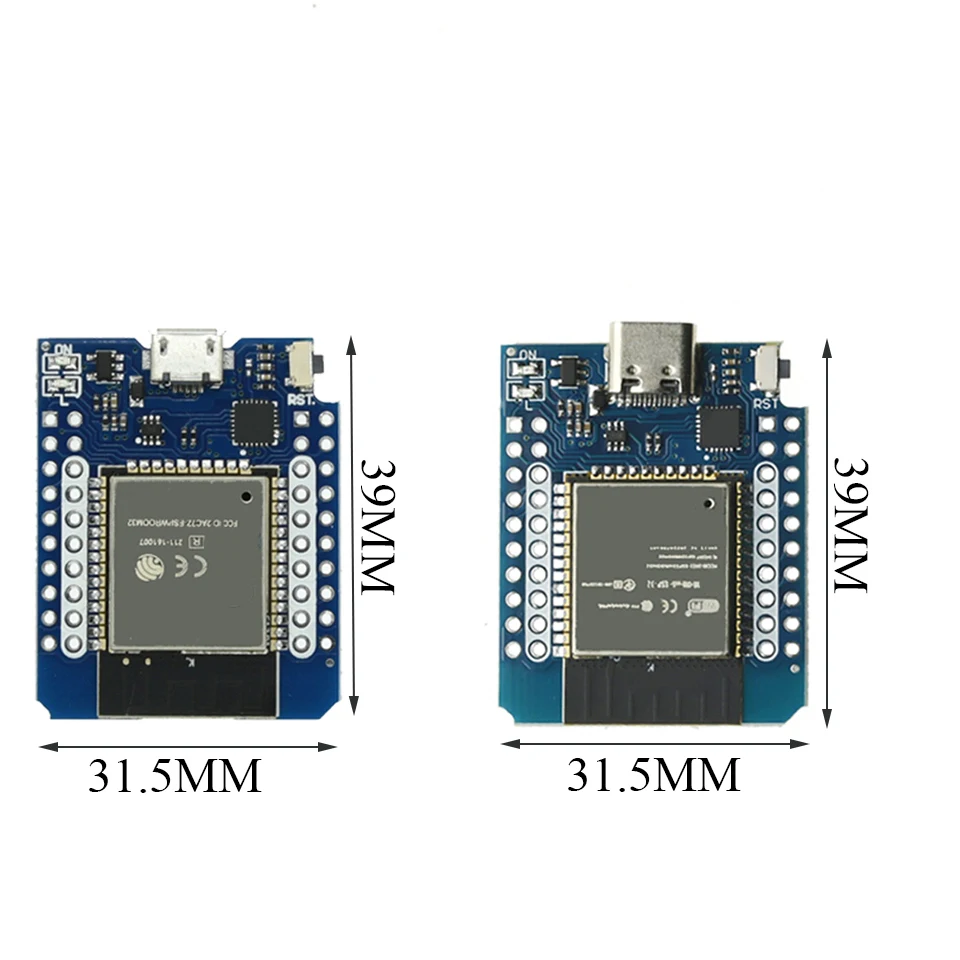 D1 MINI ESP8266 ESP32 ESP-32S WIFI Bluetooth compatible CP2104 CH9102 Módulo de placa de desarrollo para Wemos Arduino con pines - imagen 4