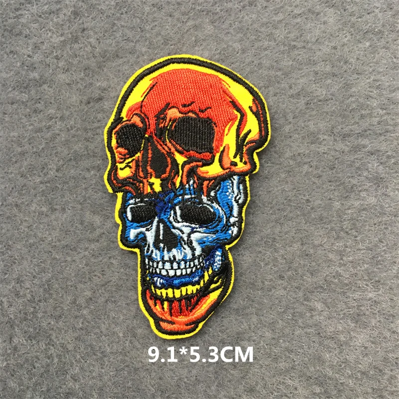 Parches divertidos de Anime para ropa, transferencia de planchado Punk y dibujos animados para ropa, rayas para aplicaciones de planchado de chaqueta - imagen 4