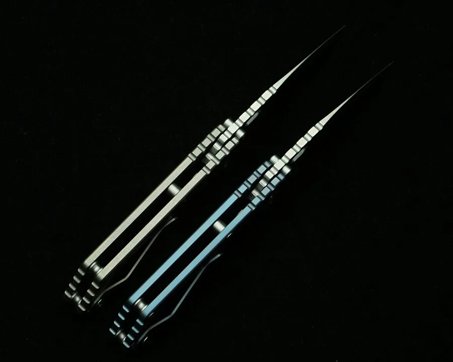 Cuchillo táctico plegable PT3 titanio CPM154 rodamiento cerámica EDC - imagen 4