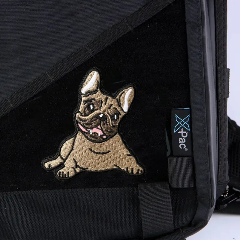 Parche táctico bordado Bulldog – Insignia moral militar con velcro - imagen 5
