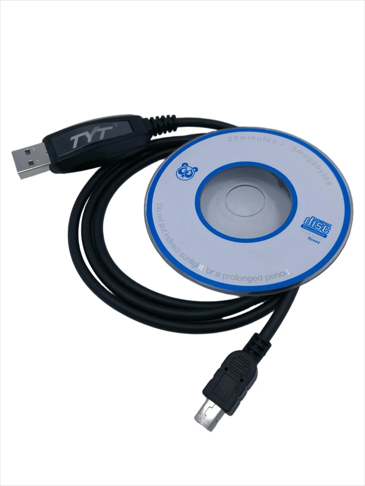 Controlador de Cable de programación USB TYT TH-9800 con CD Win10 para Radio móvil TYT TH-UV3R TH-9800 TH-7800 TH-8600 Walkie Talkie de coche