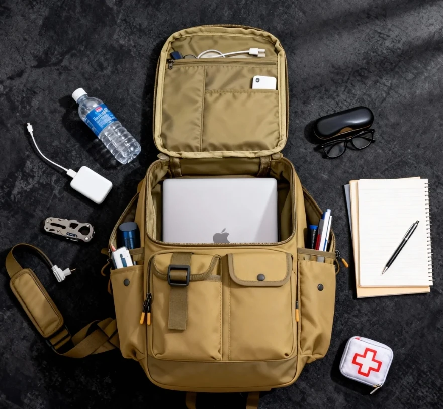 Nueva bolsa táctica multifuncional para senderismo, bolsa para acampar y andar en bicicleta al aire libre, bolsa de senderismo de almacenamiento en capas de gran capacidad - imagen 3