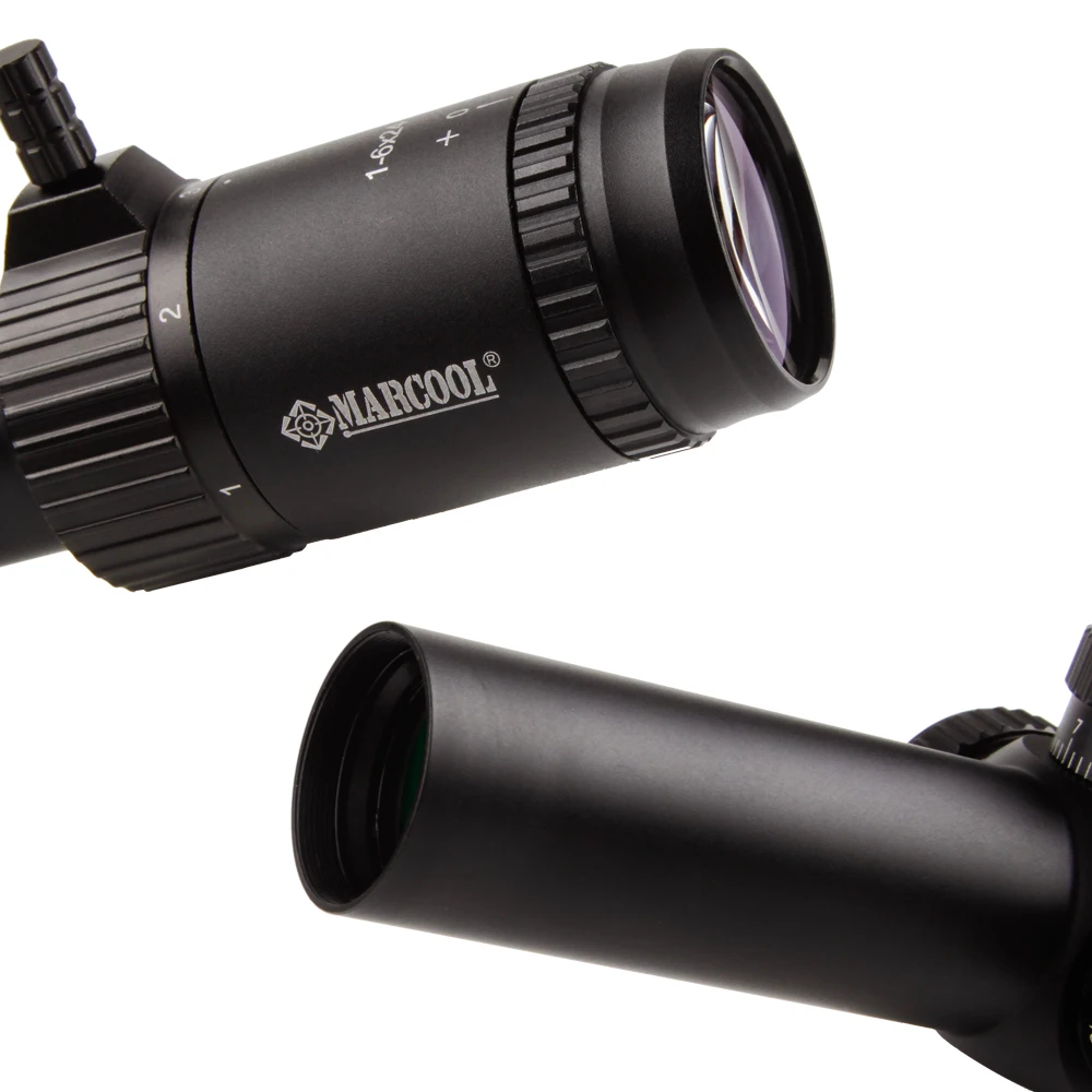 MARCOOL STALKER 1-6X24 IR Airsoft alcance caza SFP compacto Rifle alcance táctico óptico mira telescopios 11/20mm Rail para AR15.223 - imagen 5
