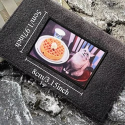 Parche táctico velcro gato – Insignia moral para mochila y ropa