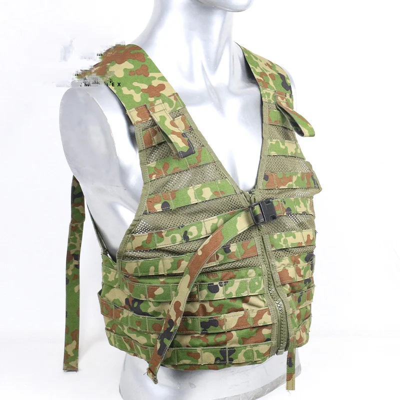 Chaleco táctico, chaleco colgante en el pecho desmontable, chaleco, equipo de protección, equipo de transporte, camuflaje JSDF - imagen 3