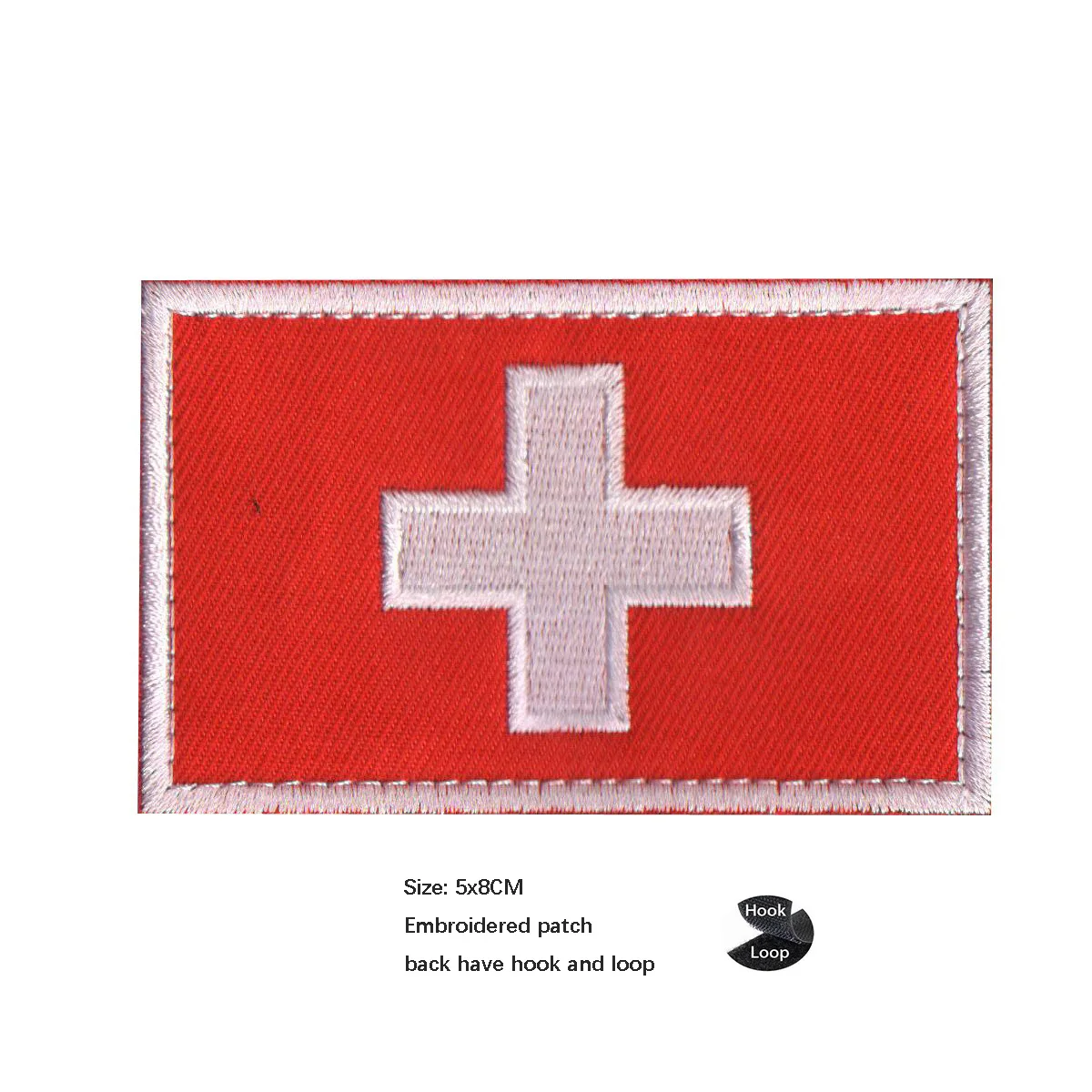 Bandera nórdica de cinco telas bordadas, brazalete con parches de mochila para ropa, de Noruega, Suecia, Dinamarca, Finlandia y Suiza - imagen 5