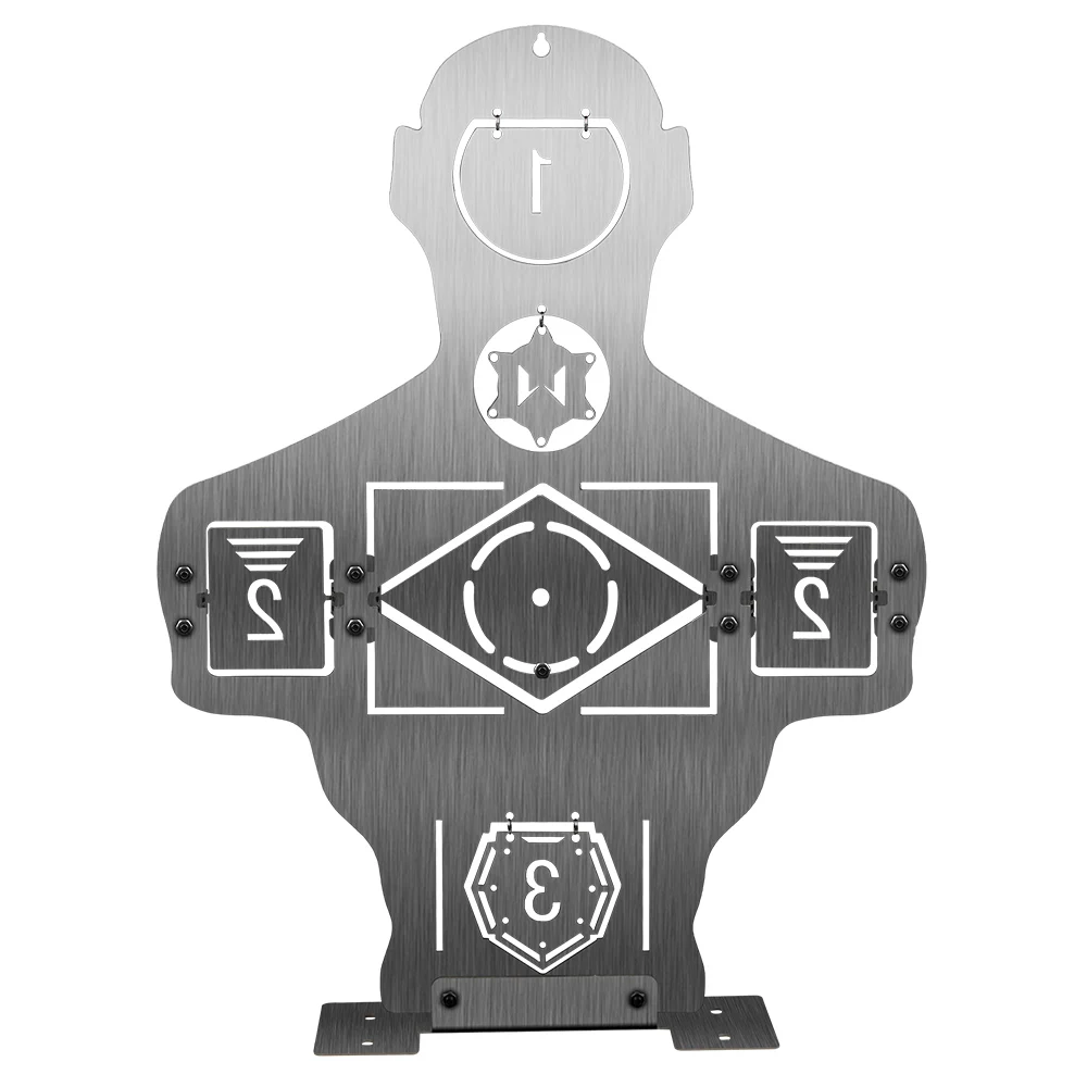 Objetivo de tiro táctico de Metal, soporte de entrenamiento, cuerpo de aleación resistente, objetivo oscilante giratorio, práctica de pistolas Airsoft BB - imagen 4