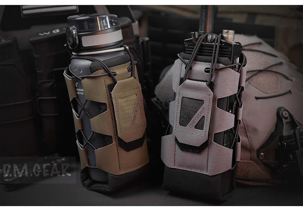 Bolsa táctica DMgear, bolsa para botella de agua, bolsa táctica para Radio, hervidor MOLLE multifunción, bolsa para hervidor ajustable, Paintbal de caza - imagen 5