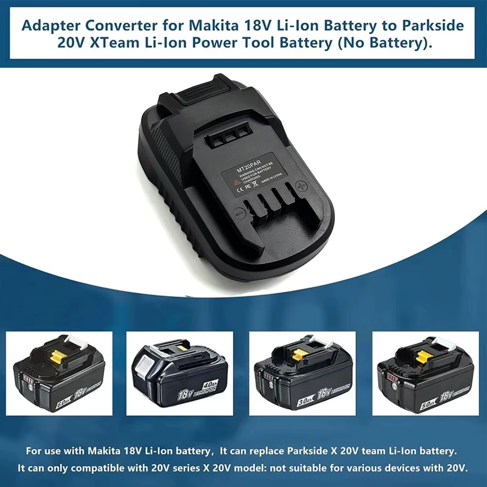 Adaptador batería Makita Li-ion a Parkside X-Team compatible - imagen 2