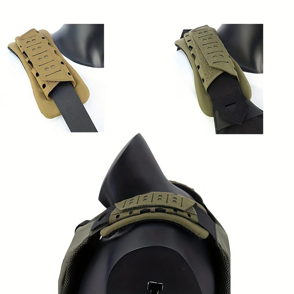 2 uds chaleco táctico hombreras mochila almohadilla de cojín de malla transpirable almohadillas de correa suaves ligeras