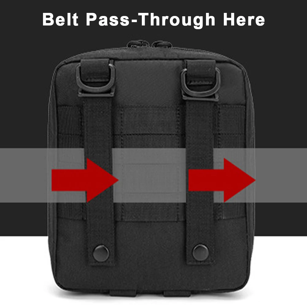 Bolsa táctica para exteriores, bolsa Molle EDC, bolsa médica, botiquín de primeros auxilios de supervivencia táctica, bolso de almacenamiento multiherramienta, riñonera - imagen 5