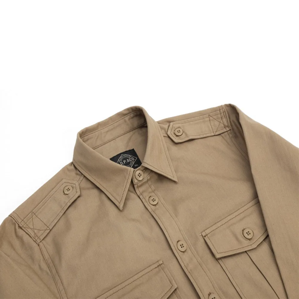 Chaqueta de camisa táctica para hombre, ropa exterior, retro, WW2, Ejército de EE. UU., camiseta para hombre, vintage, deporte - imagen 3