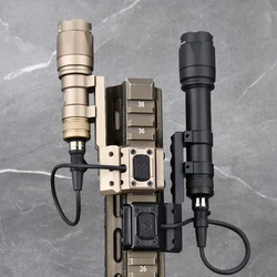 WADSN-linterna táctica M300 M600, Kit de Base de compensación lateral, LED blanco M300A M600C SF Surefir, luz exploradora, lámpara de equipo de caza Airsoft