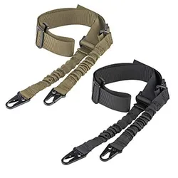 Eslinga rifle 2 puntos con gancho QD y ajuste táctico de longitud