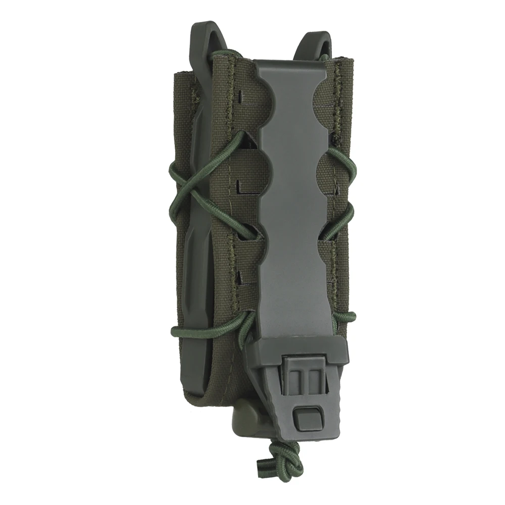 Bolsa de revista rápida de 9mm V2 tipo tigre, linterna para caza al aire libre, funda para cuchillo, soporte para Mag Airsoft, bolsa MOLLE, cinturón táctico - imagen 5