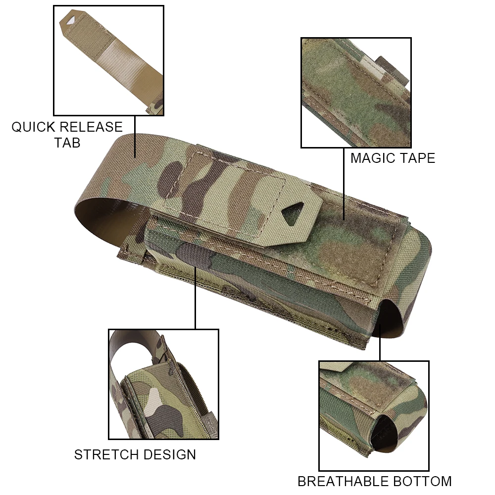 Uso práctico con cargador y linterna insertados