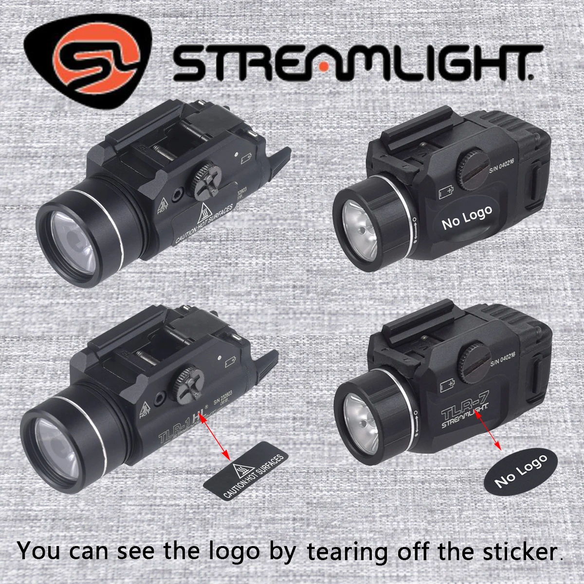 Streamlight TLR-1 TLR-1HL TLR-7 TLR Airsoft armas pistola luz linterna se adapta a G17 G19 P226 P229 SP2022 antorcha de pistolas de defensa - imagen 2