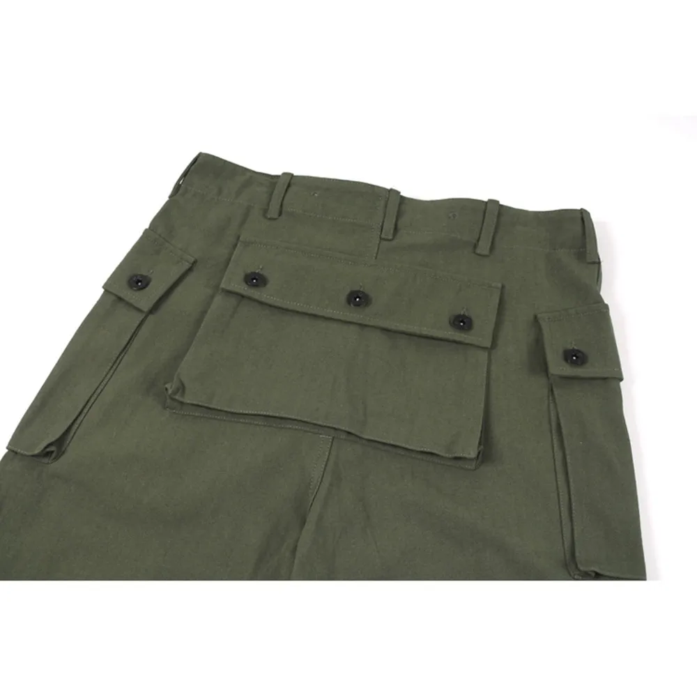 USMC HBT P44 pantalones Retro WW2 US Army Uniform Marine Cargo Pocket PANTS, espiga, ropa militar - imagen 5