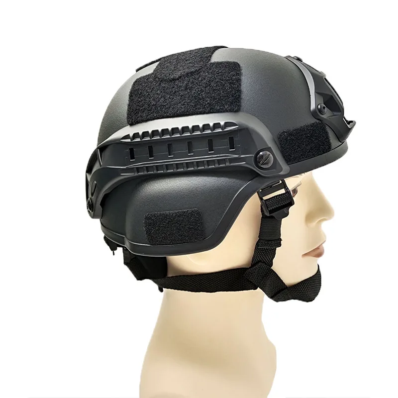 Casco Airsoft MICH 2000, 6mm, plástico ABS, ajustable, ACH, Paintball, táctico, con protección auditiva, Riel lateral de montaje frontal NVG - imagen 4