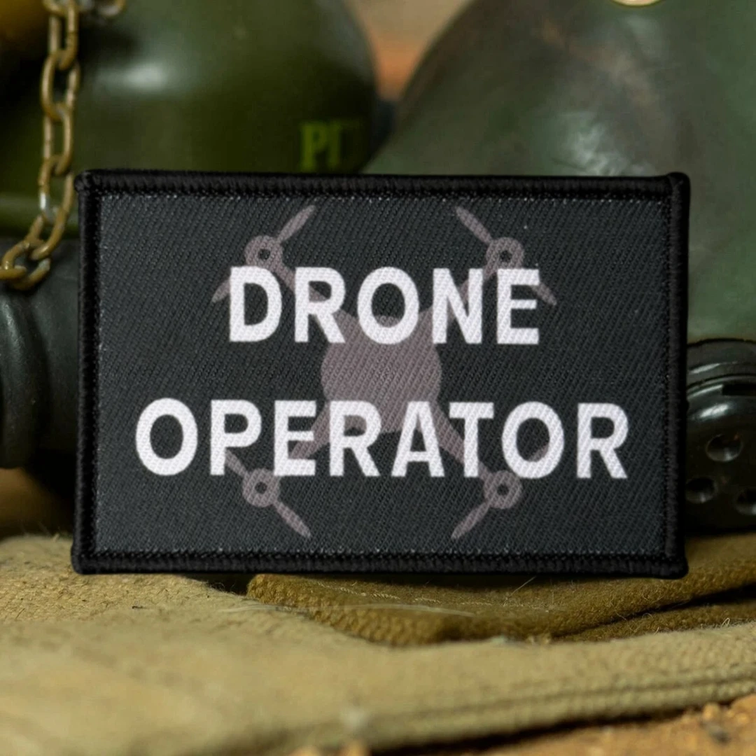 Parche táctico de moral para operador de Dron, parches de gancho y bucle impresos para ropa, pegatina para mochila del ejército militar - imagen 5