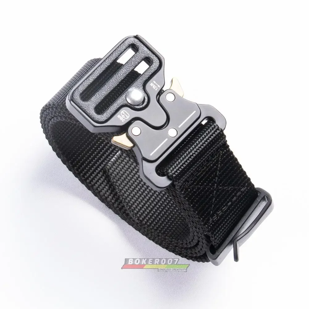 Cinturón de lona táctico con hebilla de serpiente, cinturón alargado de 3CM para entrenamiento militar al aire libre para estudiantes - imagen 2