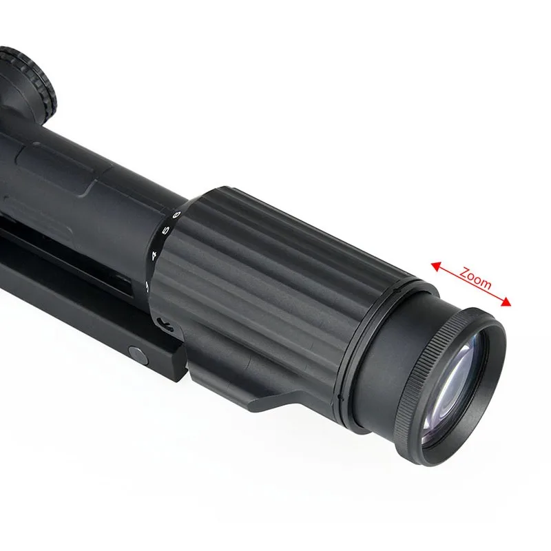 Mira telescópica VC-OG FFP LPVO, retícula concéntrica cruzada para Airsoft y caza, 1-6x24MM, con marcas originales completas - imagen 5