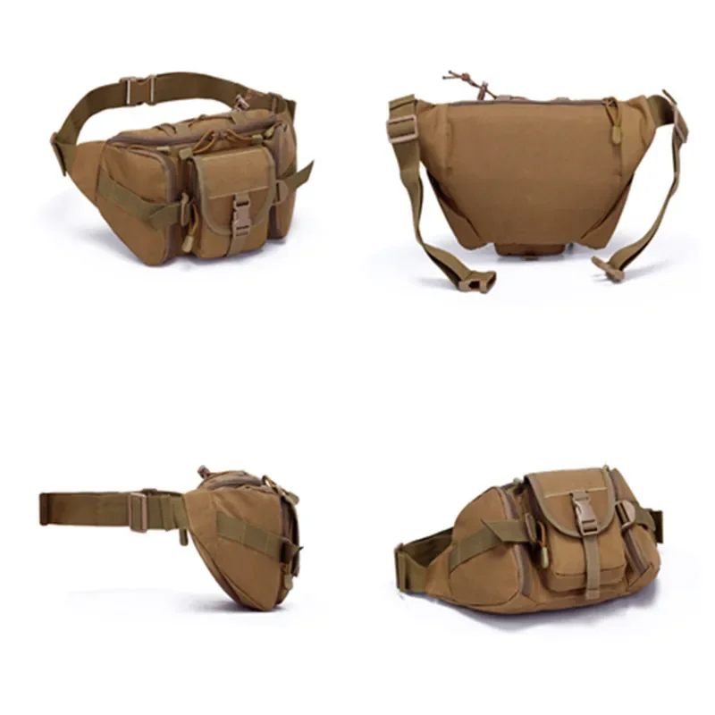 Riñonera táctica impermeable Oxford MOLLE – Bolsa de cintura viaje - imagen 3