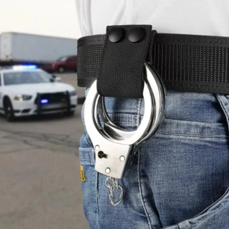 Funda portaesposas táctica nailon – Doble broche para cinturón - imagen 3