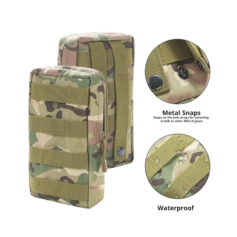 Bolsa de cintura táctica Molle al aire libre 600D camuflaje caqui militar de almacenamiento Fanny Pack para la caza mochila chaleco táctico adjunto - imagen 5