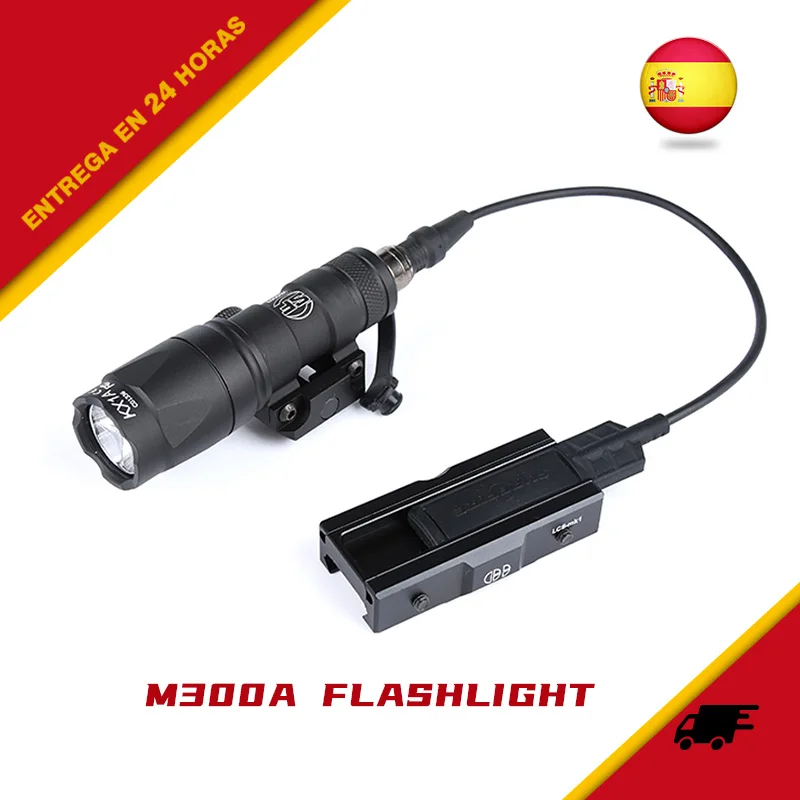 Surefir-linterna táctica M300A M300, Mini explorador, caza, luz LED compatible con riel de 20MM momentáneo en constante, Airsoft táctico