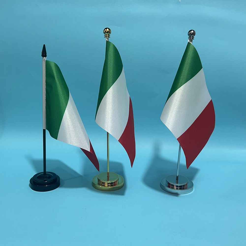 BANDERA SKY 14x21cm bandera de escritorio de oficina de poliéster bandera de Italia adornos de escritorio banderas - imagen 2