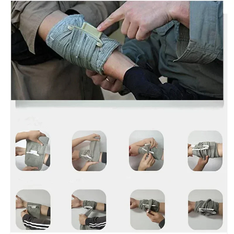 Vendaje israelí de 4/6 pulgadas, vendaje para heridas, vendaje de emergencia, compresión de combate, primeros auxilios tácticos, IFAK Trauma - imagen 4