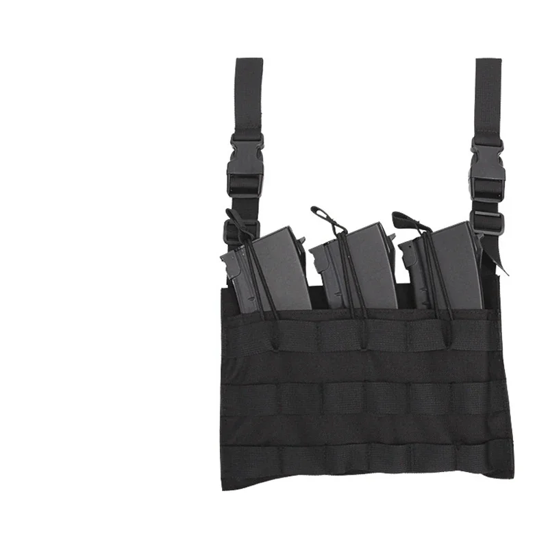 Bolsa Triple de nailon 1000D para revistas, funda táctica Molle Mag, bolsa abierta para juego de guerra, para caza, tiro, Camping, turismo - imagen 4