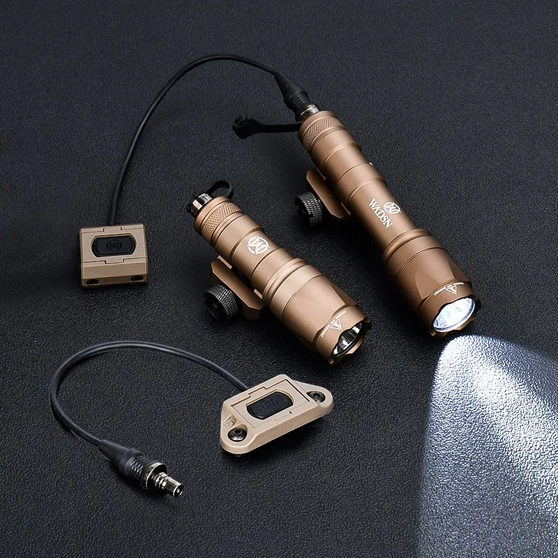 WADSN-linterna táctica M600 M600C M300 M300A, accesorio para Airsoft de caza con interruptor de presión Modbutton, compatible con riel m-lok Keymod - imagen 3